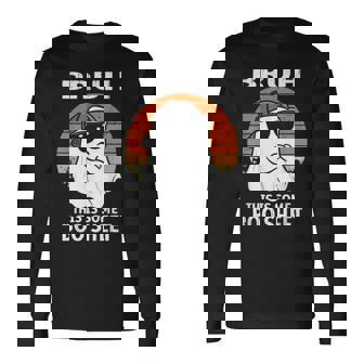 Vintage Bruh This Is Some Boo Sheet Ghost Halloween Men Long Sleeve T-Shirt - Monsterry