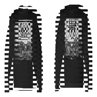 Vintage Horror Halloween Scary Straight Outta Nightmares Long Sleeve T-Shirt - Monsterry