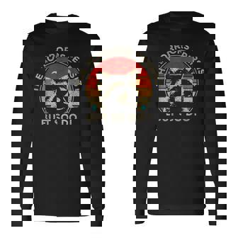 Vintage Racoon The Horrors Persist But So Do I Mental Health Long Sleeve T-Shirt | Seseable CA