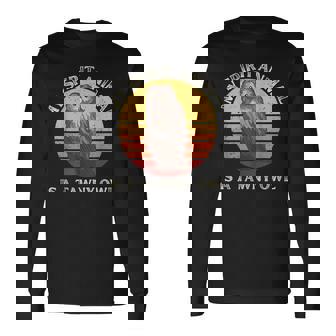 Vintage Tawny Owl My Spirit Animal Is a Tawny Owl Lover Long Sleeve T-Shirt - Monsterry
