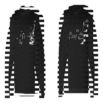Voile Windsurf Battement De Coeur Windsurf Planche Àoile T-shirt à manches longues - Cadeauxyz