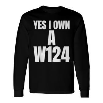 W124 Classic Deutsche Auto´S W124 Silhoutte W124 Karren S Langarmshirts - Geschenkecke