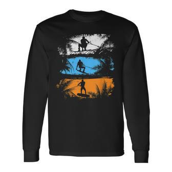 Wakeboard Wakeboarder Retro Wakeboarding Wakeboarding Langarmshirts - Geschenkecke