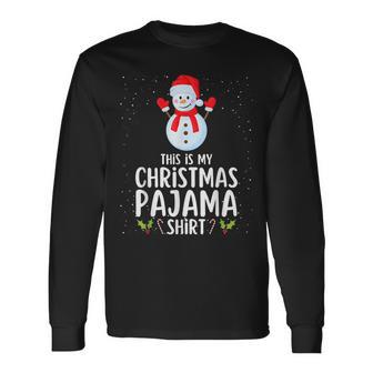 Weihnachten Pyjama Schlafanzug Oberteil Schlaf Langarmshirts - Geschenkecke