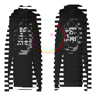 Welcome Back To School First Day Of School Cute Teachers Long Sleeve T-Shirt | Mazezy