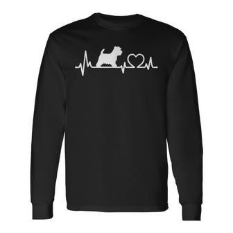 West Highland Terrier Westie Heart Rate Dog Langarmshirts - Geschenkecke