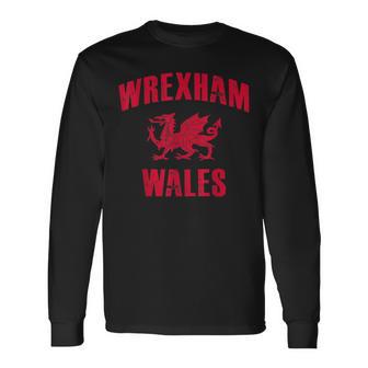 Wrexham Wales Retrointage Langarmshirts - Geschenkecke