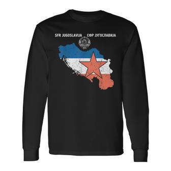 Yugoslavija Flag Balkan Sfrj Yugoslavia Langarmshirts - Geschenkecke