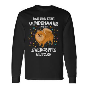 Zwergspitz Glitter Dog Lover Dog Holder Dog Langarmshirts - Geschenkecke