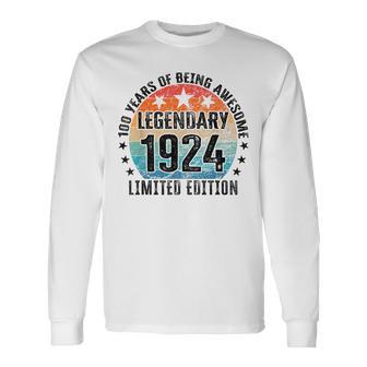 100 Geburtstag Limited Edition Best Of 1924 Langarmshirts - Seseable