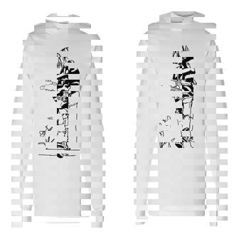 90S Grunge Legend Sketch Alternative Rock Guitarist Vocalist Long Sleeve T-Shirt | Seseable UK