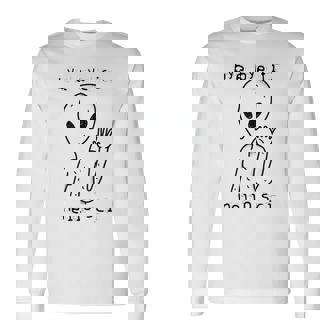 Adiós Fi Hola Ciencia Los Extraterrestres Están Ahí Fuera Divertido Ovni Ciencia Ficción Camiseta de manga larga - Regaloses