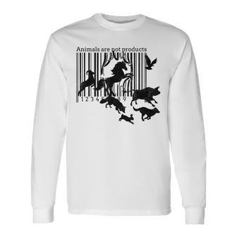 Animal Rights Tiere Sind Keine Produkte -Egetarianismus Langarmshirts - Geschenkecke