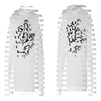 Anti Bullying Hand Positive Message Be A Buddy Not A Bully Long Sleeve T-Shirt - Thegiftio UK