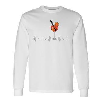 Aperitif Spritz Herzschlag Grafik Langarmshirts - Geschenkecke