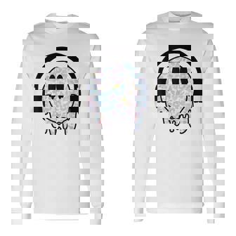 Auriculares Sonrisa Derretida Sonriente Sonriente Derretida Cara Goteando Camiseta de manga larga - Regaloses