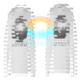 Australia Canguro Retro Regalo Australianointage Camiseta de manga larga - Regaloses