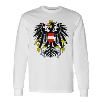 Austria Federal Eagle Red Red Eagle Retro Langarmshirts - Geschenkecke