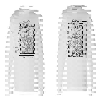 Baby I'm Dead Inside Grunge Skeleton Edgy Goth Sad Aesthetic Maglietta a maniche lunghe - Novitaregali