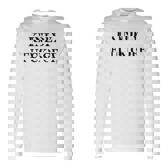 Bien Fuck Off T-shirt à manches longues - Cadeauxyz