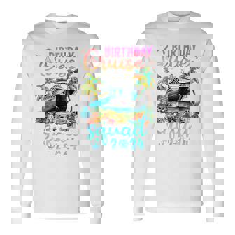Birthday Cruise Squad 2024 Vacation Party Long Sleeve T-Shirt - Monsterry