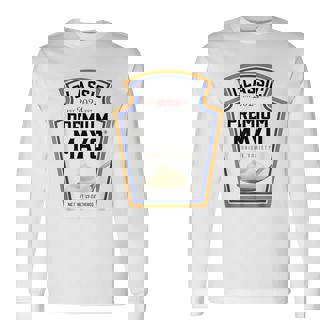 Blue Mayonnaise Diy Halloween Costume Mayo Condiments Long Sleeve T-Shirt | Mazezy