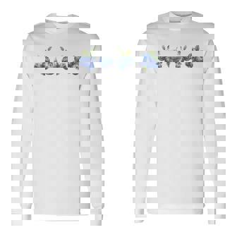 Blueberry Summer Cottagecore Berries Aesthetic Botanical Long Sleeve T-Shirt | Seseable CA