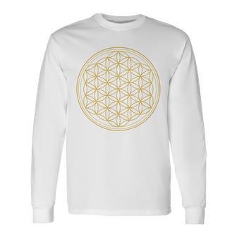 Blume Des Lebens Symbol Der Grundformen Der Raumzeit Langarmshirts - Geschenkecke