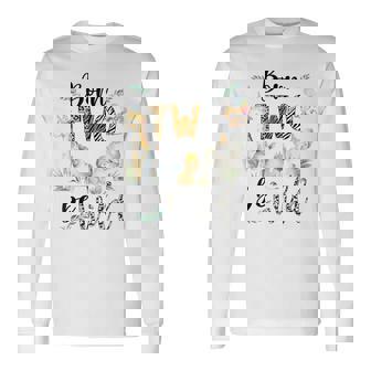 Born Two Be Wild Safari Wild Child 2Nd Birthday 2 Year Old Long Sleeve T-Shirt - Thegiftio