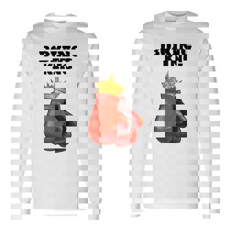 Boxing King De Boxeo Para Hombre Boxeo Deportivo Boxeo Camiseta de manga larga - Regaloses