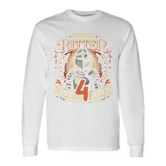 Children's 4Th Birthday Dieser Ritter Ist 4 Jahre T Langarmshirts - Geschenkecke