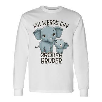 Children's Ich Werde Großer Bruder 2025 Elephant Langarmshirts - Geschenkecke