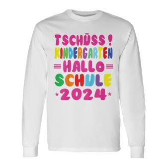 Children's Tschüss Kindergarten Hello School 2024 1St Class Langarmshirts - Seseable