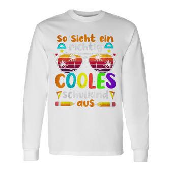 Children's Tschüss Kindergarten Ich Rocke Jetzt Die Schule Langarmshirts - Geschenkecke