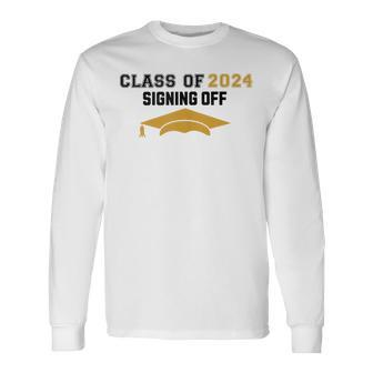 Class Of 2024 Senior Autograph High School Memory Party Long Sleeve T-Shirt - Monsterry UK