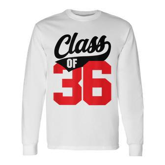 Class Of 36 Grow With Me Graduate 2036 Sports Style Long Sleeve T-Shirt - Monsterry AU