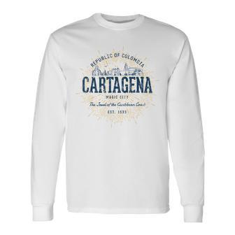 Colombia Retro Styleintage Cartagena Langarmshirts - Geschenkecke