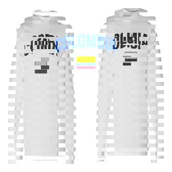 Colombia Throwback Classic Long Sleeve T-Shirt | Mazezy