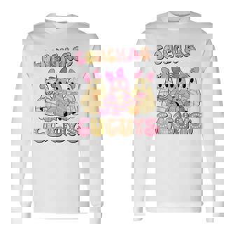 Cute Conchas And Cucuys Ghost Mexican Halloween Long Sleeve T-Shirt - Seseable