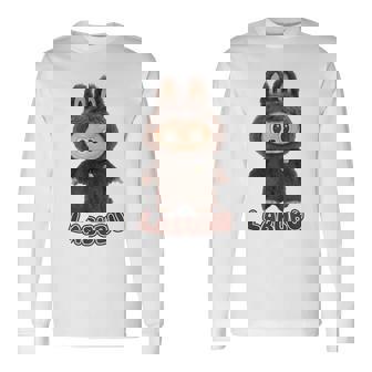 Cute Labubu Classic Pose Fun Labubu Lover Long Sleeve T-Shirt | Seseable CA