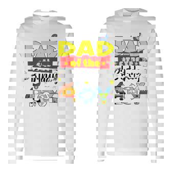 Dad Of The Birthday Boy Toy Familly Matching Story Long Sleeve T-Shirt - Thegiftio UK