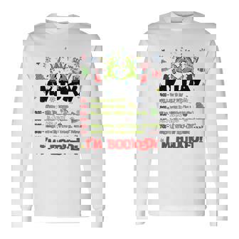 My Day Schedule I’M Booked Christmas Merry Christmas Long Sleeve T-Shirt | Mazezy