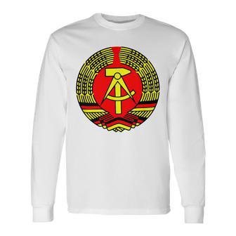 Ddr Flag Hammer And Compass Idea Langarmshirts - Geschenkecke