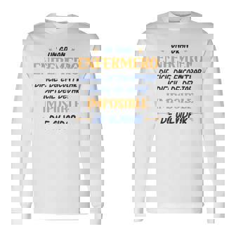 Divertido Enfermero Hombre Un Gran Enfermero Camiseta de manga larga - Regaloses