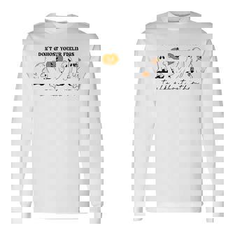 Don't Ghost Your Feelings Inspirational Therapy Psychologist Long Sleeve T-Shirt | Mazezy