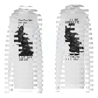 Don't Scare Me I Fart Easily French Bulldog Funny Dog Long Sleeve T-Shirt - Monsterry