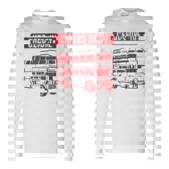 Double Decker Bus Cheers Drive Old Style Bristol Funny Tank Top Long Sleeve T-Shirt - Monsterry