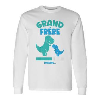 Enfant Dino Garçons Jeais Être Un Super Grand Frère Dinosaure T-shirt à manches longues - Cadeauxyz
