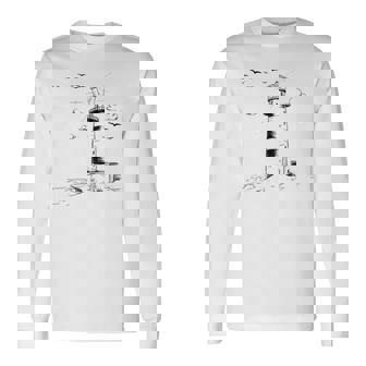 Faro Gaviota Mar Mar Báltico Costaacaciones Playa Camiseta de manga larga - Regaloses