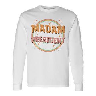 Frau Präsidentin 2024 Süße Damen Kamala Harris Langarmshirts - Geschenkecke